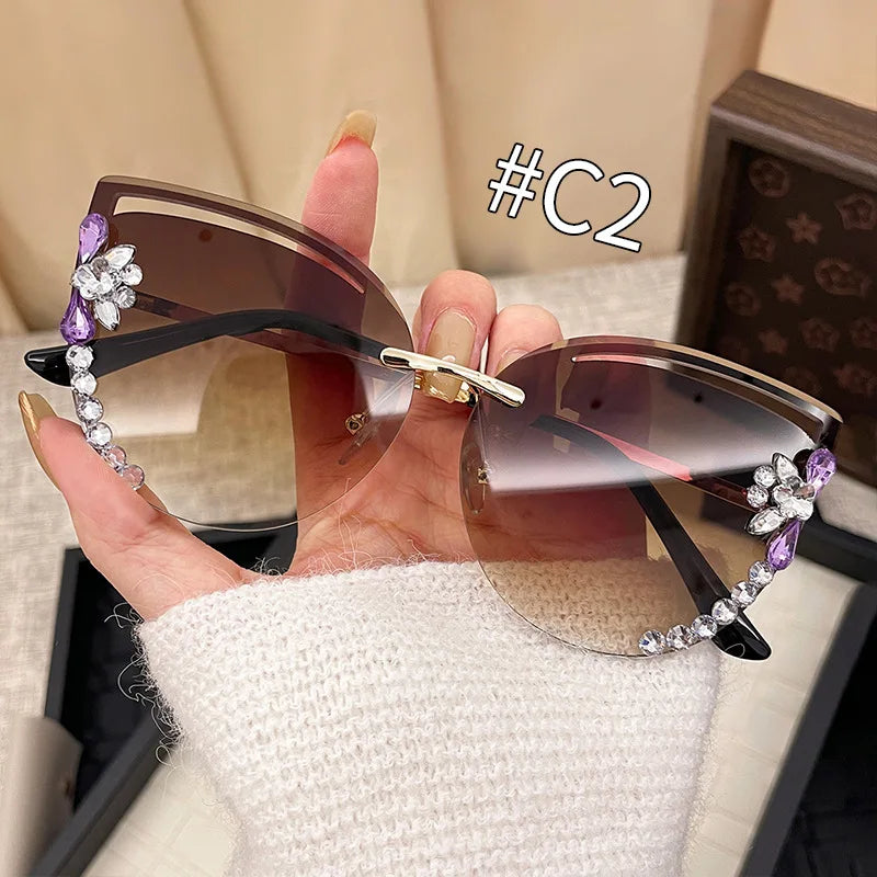 Fashion Oversized Sunglasses Women UV400 Sun Glasses Vintage Square Eyewear Brand Designer Oculos