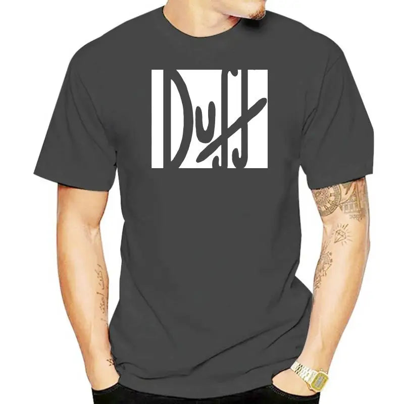 100% t shirt 2022 Fashion men t-shirt 100% duff beer the