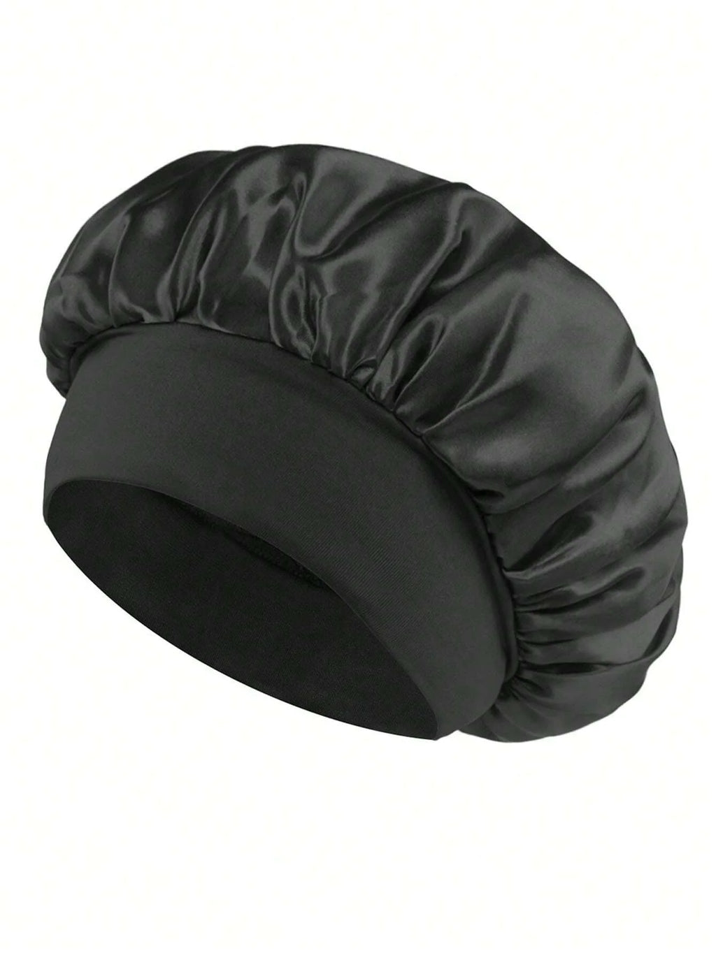 1/2pc Satin Wide Brim Nightcap Silky Bonnet Hair Wrap Sleeping Sleep Cap With Elastic Soft Band Styling Cap Hair Wrapping Tool