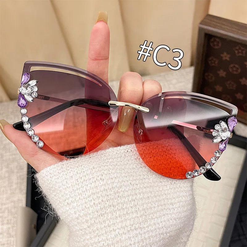 Fashion Oversized Sunglasses Women UV400 Sun Glasses Vintage Square Eyewear Brand Designer Oculos