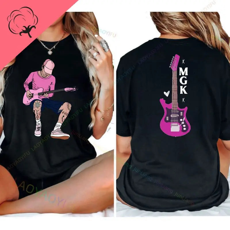 Machine Gun Kelly  Vintage Y2K T-shirt Men's and Women's Oversized Short-sleeved Shirt New Design T-shirt Casual Fashion Top