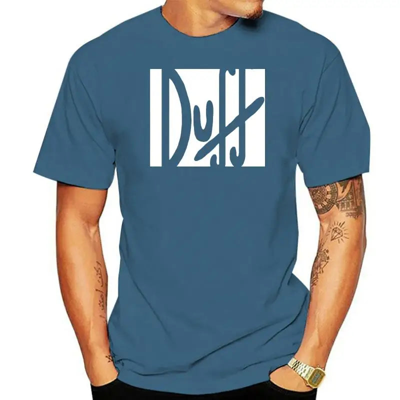 100% t shirt 2022 Fashion men t-shirt 100% duff beer the