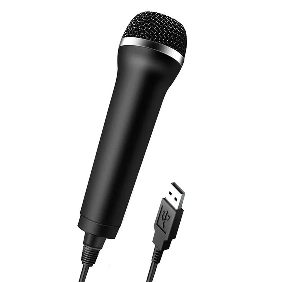 AI Microphone Chatting Gaming Podcast Recording Universal USB Wired Microphone Karaoke Mic for Nintendo Switch Wii PS4 Xbox PC