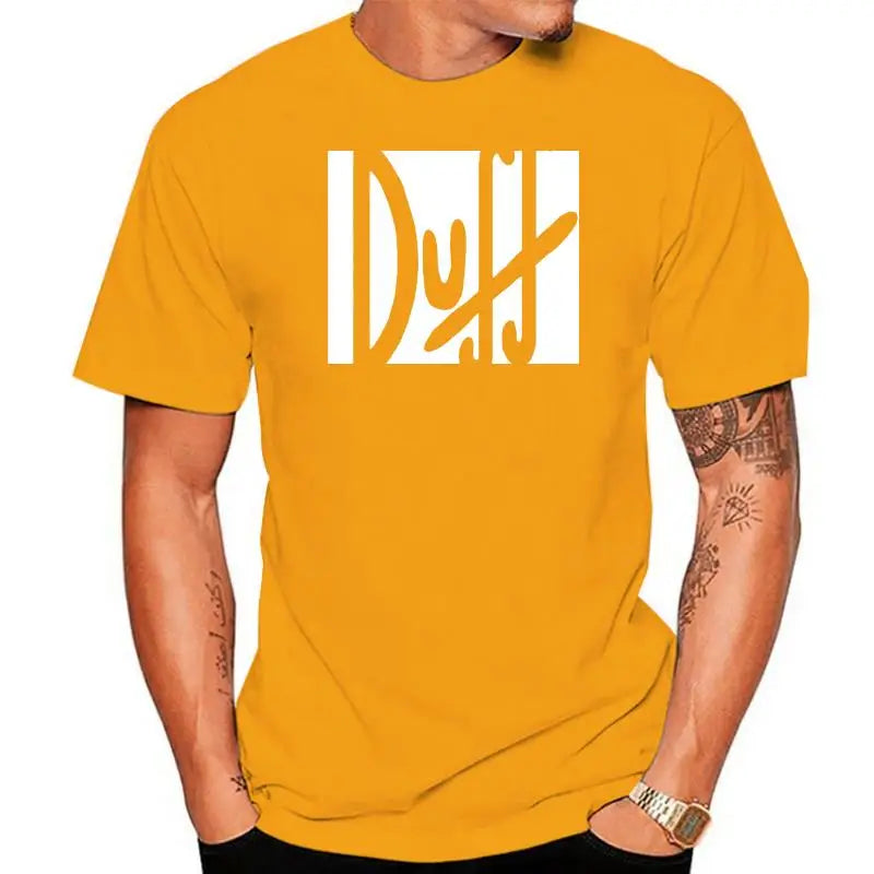 100% t shirt 2022 Fashion men t-shirt 100% duff beer the