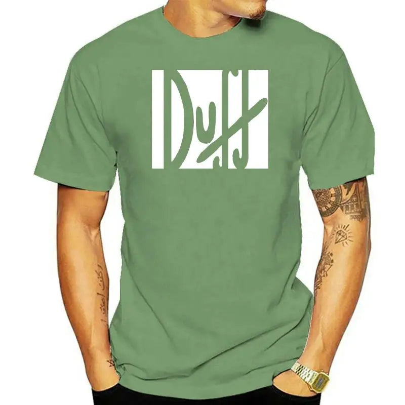 100% t shirt 2022 Fashion men t-shirt 100% duff beer the