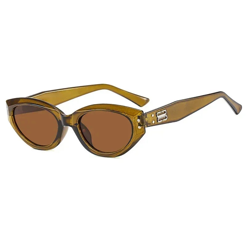 Korea Cat Eye Sunglasses Women INS Street Shot Sunshade Glasses Dustproof Windproof Riding Glasses UV400 Sunglasses
