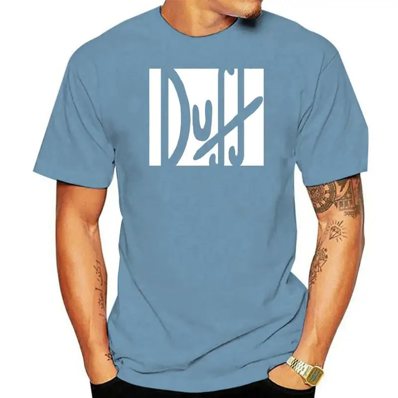 100% t shirt 2022 Fashion men t-shirt 100% duff beer the