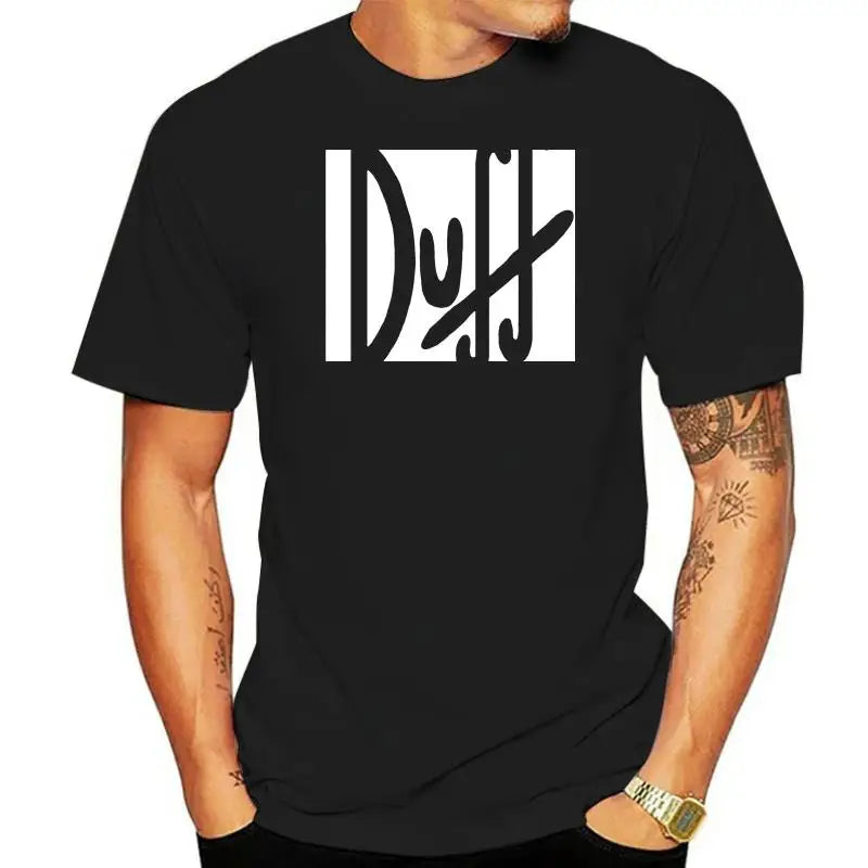 100% t shirt 2022 Fashion men t-shirt 100% duff beer the