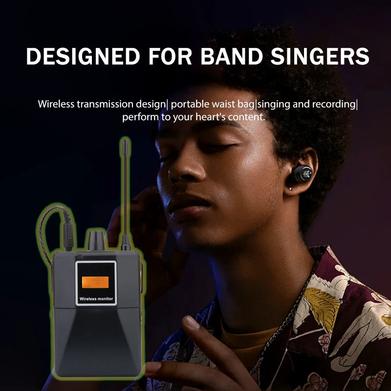 PSM300Professional stage wireless ear return live broadcast return performance specific waist bag wireless monitoring headphones