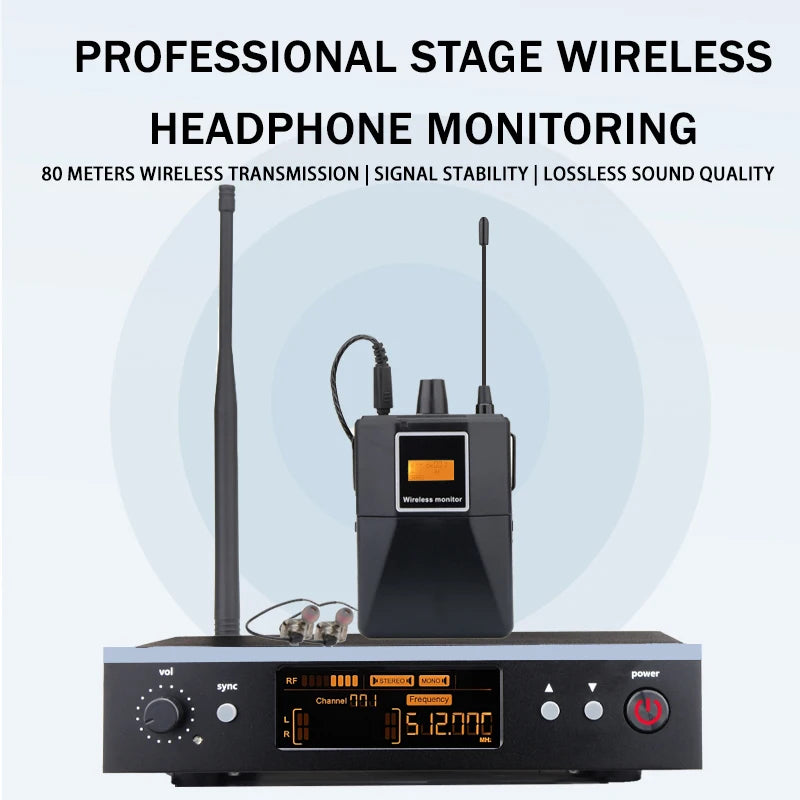 PSM300Professional stage wireless ear return live broadcast return performance specific waist bag wireless monitoring headphones