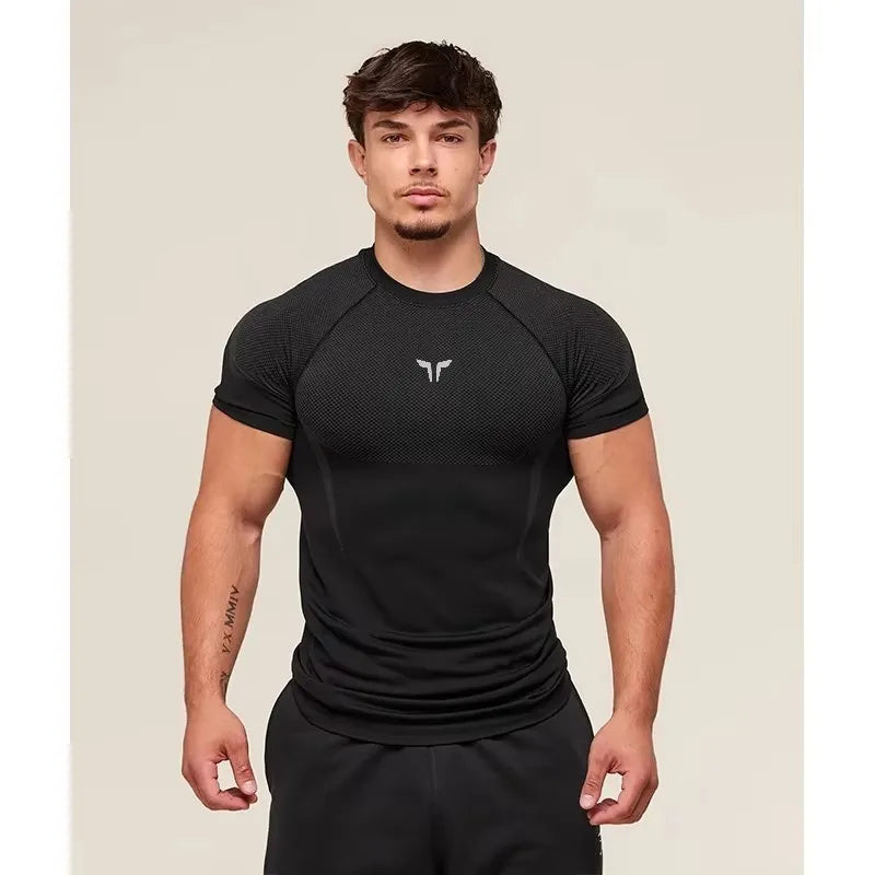 2025 Super Hero Fitness Round Neck N Dry T-shirt Fits Comforts Breathable Polyester Sweatshirt Fashionable and Casual