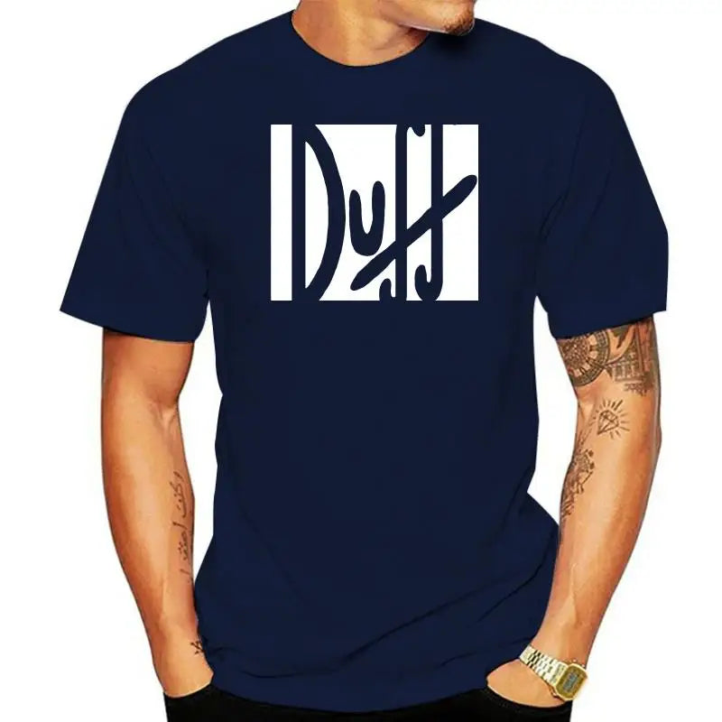 100% t shirt 2022 Fashion men t-shirt 100% duff beer the