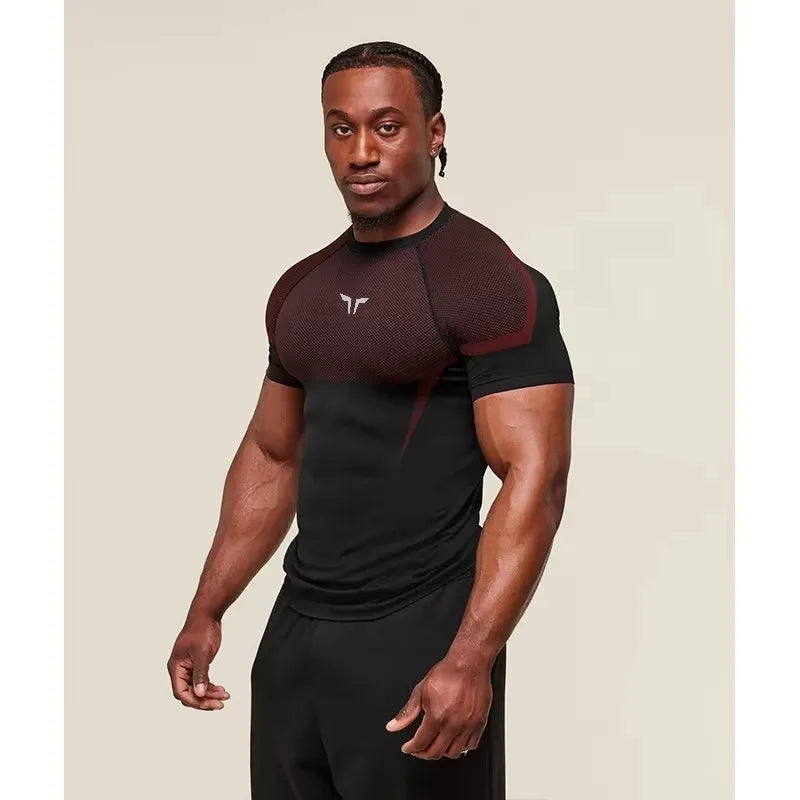 2025 Super Hero Fitness Round Neck N Dry T-shirt Fits Comforts Breathable Polyester Sweatshirt Fashionable and Casual