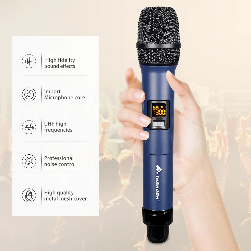 18.5" Touch Screen 5 in 1 KTV InAndOn Karaoke System 6TB Wireless Microphone Karaoke Set Chinese and English Karaoke Machine