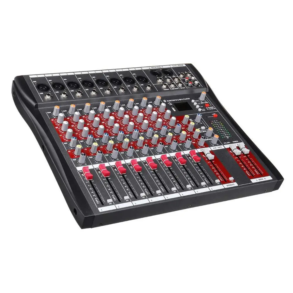 Professional 8-channel Audio DJ Mixer With  Sound Mixer Audio Karaoke Phantom Power 48V USB Jack Hot Sale Products 13 B