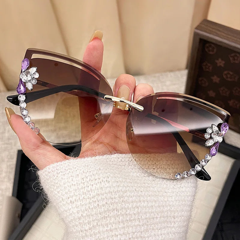 Fashion Oversized Sunglasses Women UV400 Sun Glasses Vintage Square Eyewear Brand Designer Oculos