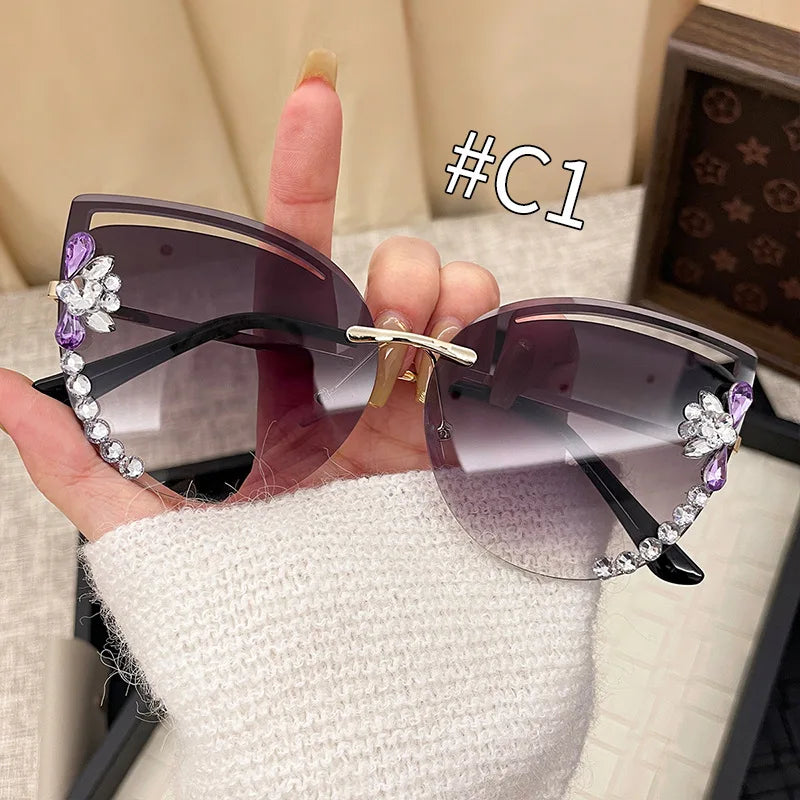 Fashion Oversized Sunglasses Women UV400 Sun Glasses Vintage Square Eyewear Brand Designer Oculos