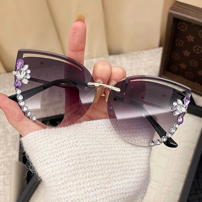 Fashion Oversized Sunglasses Women UV400 Sun Glasses Vintage Square Eyewear Brand Designer Oculos